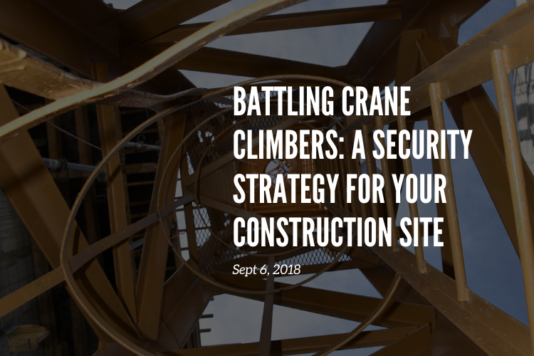 Battling Crane Climbers, Thieves and Trespassers: A Security Strategy for Your Construction Site